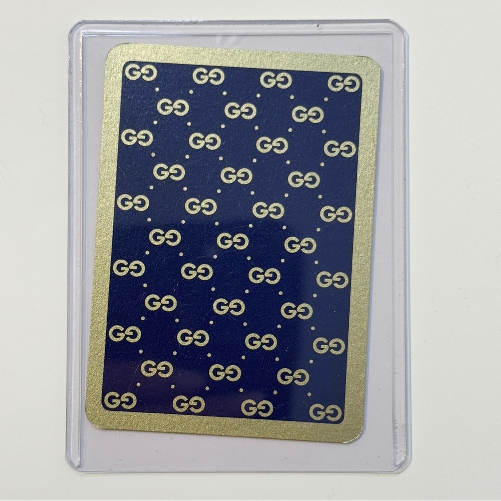 Gucci collector trading card 3 of spades GG